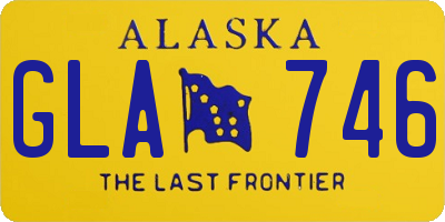 AK license plate GLA746