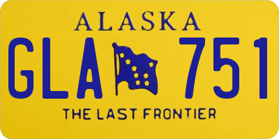 AK license plate GLA751