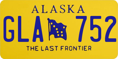 AK license plate GLA752