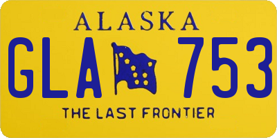 AK license plate GLA753