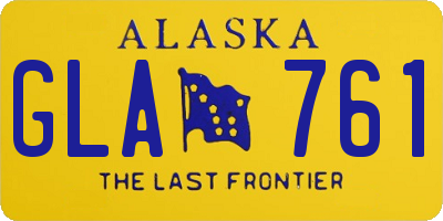 AK license plate GLA761
