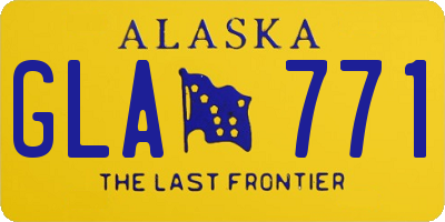 AK license plate GLA771