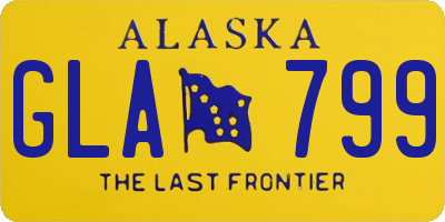 AK license plate GLA799