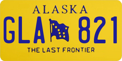 AK license plate GLA821