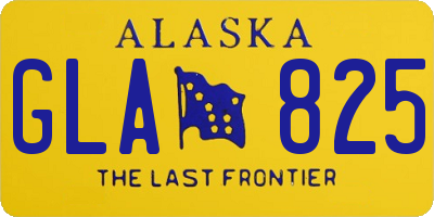 AK license plate GLA825