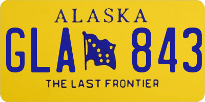 AK license plate GLA843