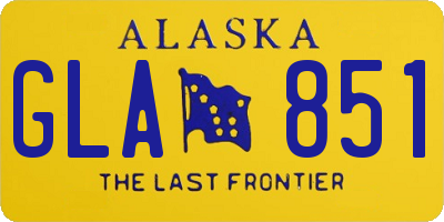 AK license plate GLA851