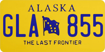 AK license plate GLA855