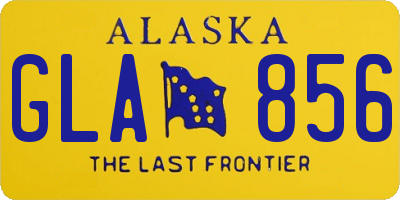 AK license plate GLA856
