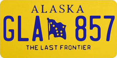 AK license plate GLA857