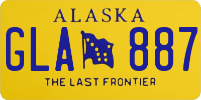 AK license plate GLA887