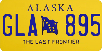 AK license plate GLA895
