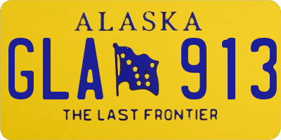 AK license plate GLA913