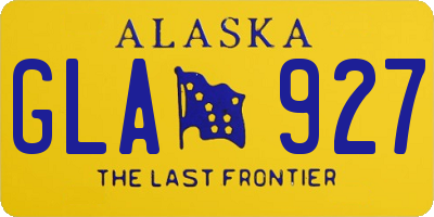 AK license plate GLA927