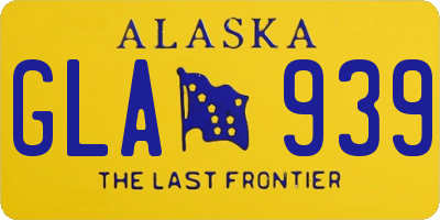 AK license plate GLA939
