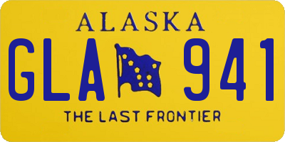 AK license plate GLA941