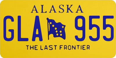 AK license plate GLA955