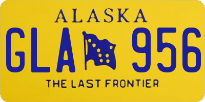 AK license plate GLA956