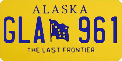 AK license plate GLA961