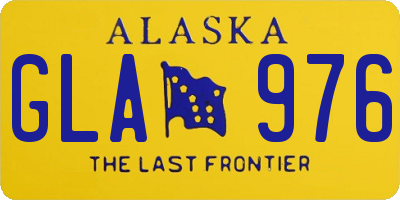 AK license plate GLA976