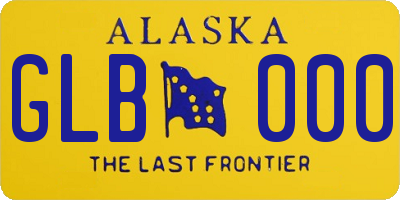 AK license plate GLB000