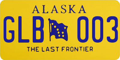 AK license plate GLB003