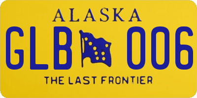 AK license plate GLB006