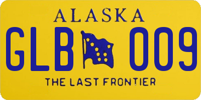 AK license plate GLB009