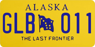 AK license plate GLB011