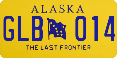 AK license plate GLB014