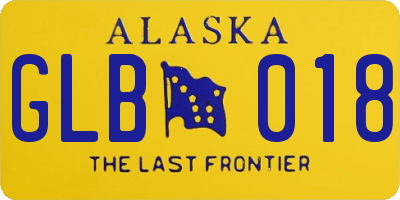 AK license plate GLB018