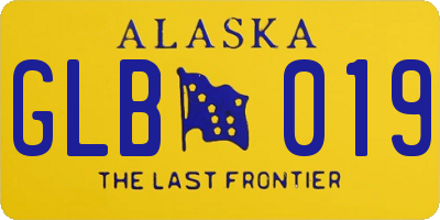 AK license plate GLB019