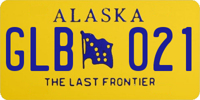 AK license plate GLB021