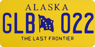 AK license plate GLB022