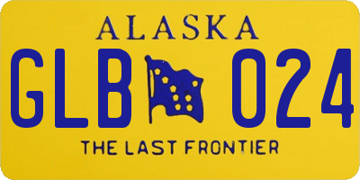 AK license plate GLB024