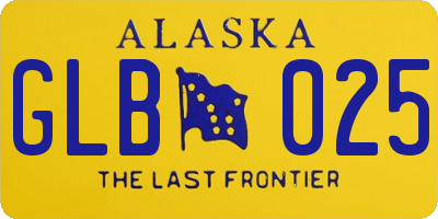 AK license plate GLB025