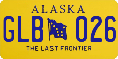 AK license plate GLB026