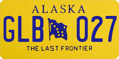 AK license plate GLB027