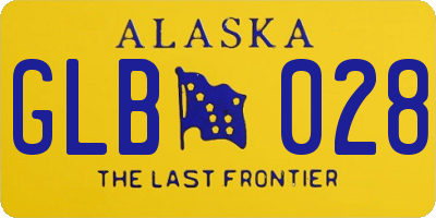 AK license plate GLB028