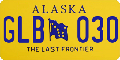 AK license plate GLB030