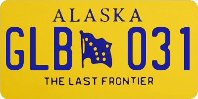 AK license plate GLB031