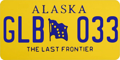 AK license plate GLB033