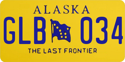 AK license plate GLB034