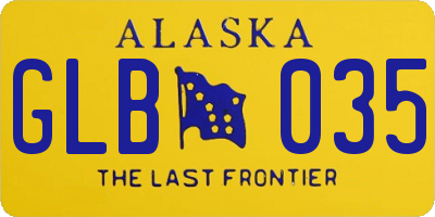 AK license plate GLB035