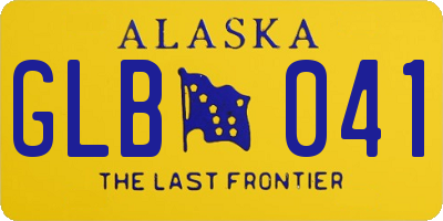 AK license plate GLB041