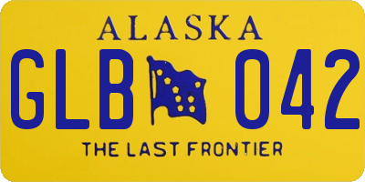 AK license plate GLB042