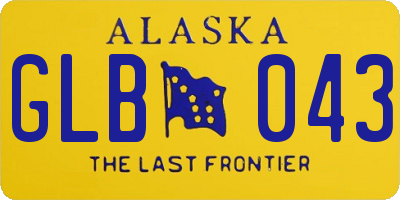 AK license plate GLB043