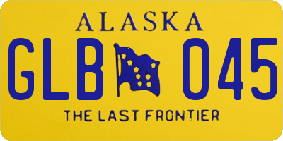 AK license plate GLB045