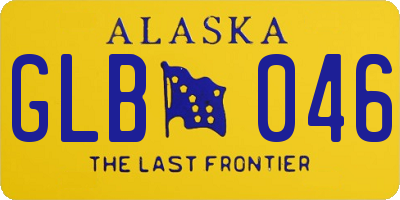 AK license plate GLB046