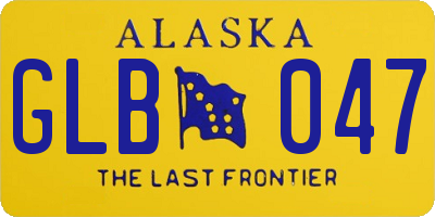 AK license plate GLB047